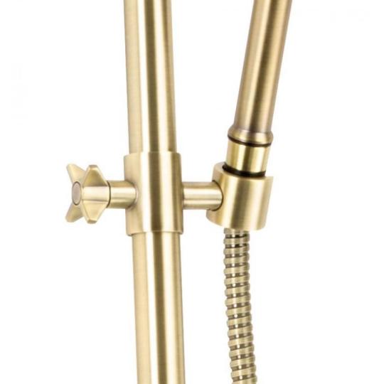 sprchova hlavica sprchovy stlp medeny sprchovy hlavovy s dvoma drziakmi kohutik sprchovy set sprchovy box sanita otacaci klasicky country mediteranska loft moderny kupelna.jpg